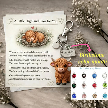 Highland Cow Keychain
